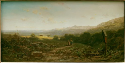 Dairymaid with Child on the Alm